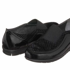 Costo Shoes DRL7019 Siyah 4 Mevsim Gündelik Rahat Geniş Kalıp Büyük Numara Kadın Ayakkabısı