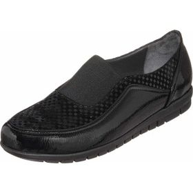 Costo Shoes DRL7019 Siyah 4 Mevsim Gündelik Rahat Geniş Kalıp Büyük Numara Kadın Ayakkabısı