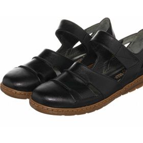 Costo Shoes DRL7063 Siyah Geniş Kalıp Kauçuk Taban Kadın Günlük Ayakkabı