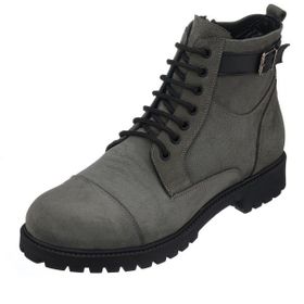 Costo Shoes EF703 Gri Dana Nubuk El İşçiliği Rahat Geniş Kalıp Özel Seri Erkek Bot