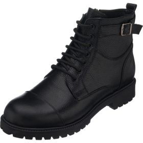 Costo Shoes EF703 Siyah Dana Derisi El İşçiliği Rahat Geniş Kalıp Özel Seri Erkek Bot