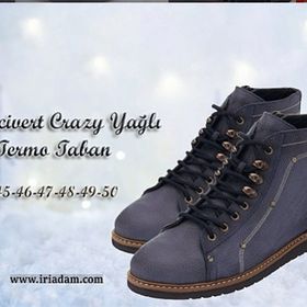 Costo Shoes ERN0126 Lacivert Crazy Yağlı Termo Taban Dana Derisi Erkek Bot