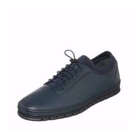 Costo Shoes EU6010 Lacivert Büyük Numara Rahat Kauçuk Taban Özel Seri 4 Mevsim Erkek Ayakkabısı
