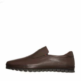 Costo Shoes EU6011 Kahverengi Deri Kauçuk Süspansiyonlu Tabanlı Erkek Ayakkabı