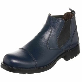 Costo Shoes F2002 Lacivert Deri Süspansiyonlu Kauçuk Taban Erkek Bot