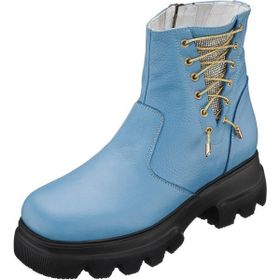 Costo Shoes Gaye1003 Bebe Mavisi Dana Derisi Rahat Geniş Kalıp Exra Hafif Eva Taban Özel Seri Kadın Bot