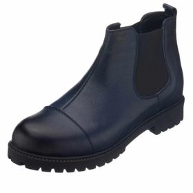 Costo Shoes GG1284 Lacivert Dana Derisi Rahat Geniş Kalıp Erkek Bot
