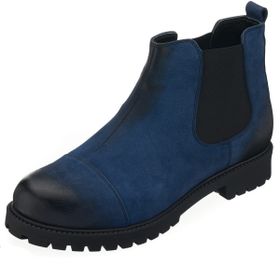 Costo Shoes GG1284 Lacivert Nubuk Dana Derisi Rahat Geniş Kalıp Erkek Bot