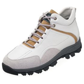 Costo Shoes GG1406 Beyaz Trekking Taban Büyük Numara Erkek Deri Bot