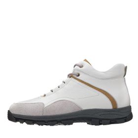 Costo Shoes GG1406 Beyaz Trekking Taban Büyük Numara Erkek Deri Bot