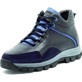 Costo Shoes GG1406 Lacivert Trekking Taban Büyük Numara Erkek Deri Bot