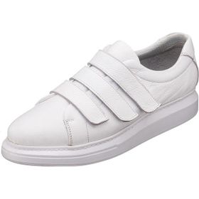 Costo Shoes GG3313 Beyaz Çift Katlı Termo Taban Üst Kalite Ekstra Rahat Kalıp Vip Deri Büyük Numara Erkek Spor Ayakkabı