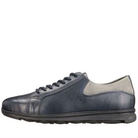 Costo Shoes GG8013 Koyu Lacivert Dana Derisi Kauçuk Taban Rahat Geniş Kalıp Büyük Numara 4 Mevsim Erkek Ayakkabısı