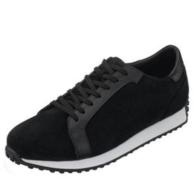 Costo Shoes HKN141 Siyah Hafif Termo Taban Rahat Geniş Kalıp Şık Tasarım Yeni Sezon Dana Süet Deri Erkek Spor Ayakkabı