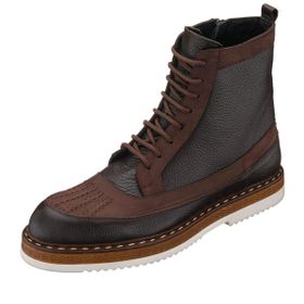 Costo Shoes İriadam ZM402 Kahve Deri Rahat Geniş Kalıp Hafif Eva Taban Premium Serisi Erkek Bot