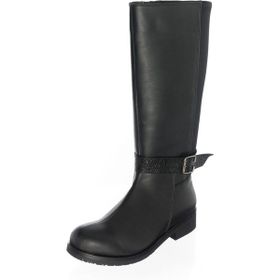 Costo Shoes K1011 Siyah Analin Streçli Büyük Numara Kadın Çizme