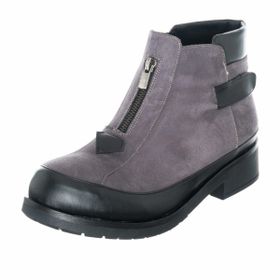 Costo Shoes K137-1 Gri Siyah Kadın Bot