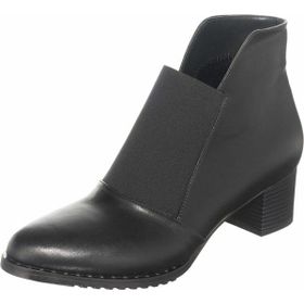 Costo Shoes K155 Lastikli 5 Pont Siyah Kadın Bot