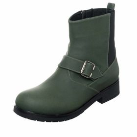 Costo Shoes K186-2 Haki Nubuk Kadın Bot