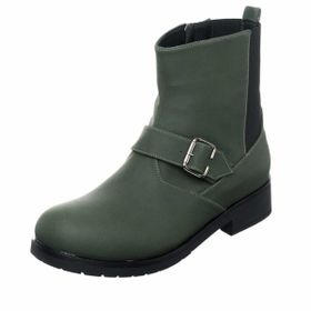 Costo Shoes K186-2 Haki Nubuk Kadın Bot