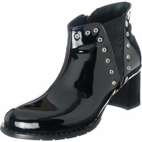 Costo Shoes K268-1 Siyah Rugan Kadın Bot