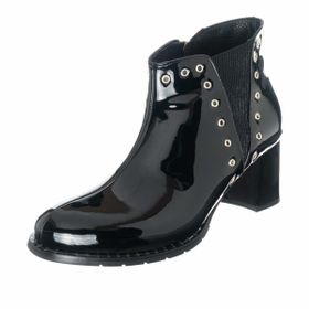 Costo Shoes K268-1 Siyah Rugan Kadın Bot