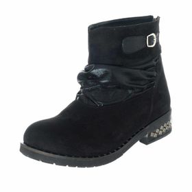 Costo Shoes K358-1 Siyah Süet Kadın Bot