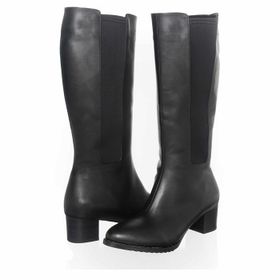 Costo Shoes K4001 Siyah Streçli Büyük Numara Kadın Çizme