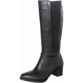 Costo Shoes K4001 Siyah Streçli Büyük Numara Kadın Çizme