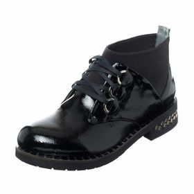 Costo Shoes K406-5 Siyah Rugan Kadın Bot