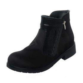 Costo Shoes K505-1 Siyah Süet Kadın Bot