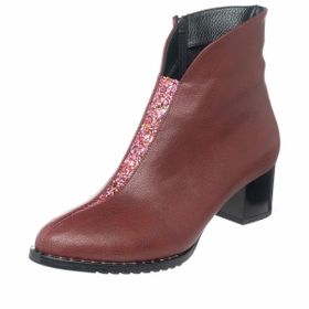 Costo Shoes K541 Bordo Kadın Bot