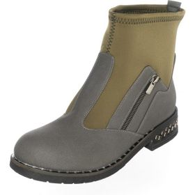 Costo Shoes K606 Gri Haki Kadın Bot