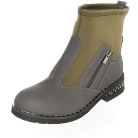 Costo Shoes K606 Gri Haki Kadın Bot