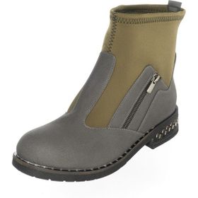 Costo Shoes K606 Gri Haki Kadın Bot