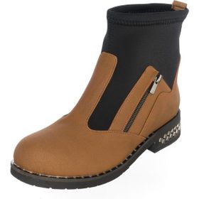 Costo Shoes K606 Taba Siyah Kadın Bot