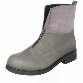 Costo Shoes K902 Gri Yağlı Nubuk Kadın Bot