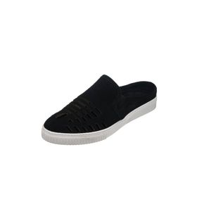 Costo Shoes Kaan-07 Siyah Süet Dana Derisi Sandalet Terlik Erkek Yazlık Ayakkabı