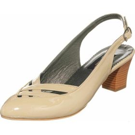 Costo Shoes KDR2300 BEJ Rugan Yazlık Büyük Numara Klasik Gündelik Kadın Ayakkabısı
