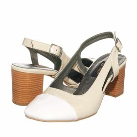 Costo Shoes KDR2613 Bej Rugan Yazlık Kısa Topuk Büyük Numara Ayakkabı