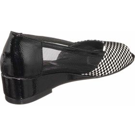 Costo Shoes KDR4012 Siyah Rahat Geniş Kalıp Siyah Pitikareli Ve Fileli Özel Seri Büyük Numara Kadın Ayakkabısı