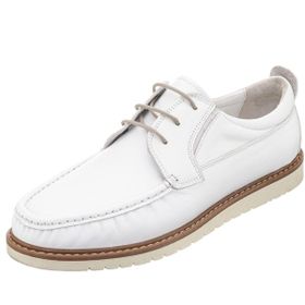 Costo Shoes KRT103 45-46-47-48-49-50 Beyaz Deri 4 Mevsim Büyük Numara Üst Kalite Erkek Ayakkabısı