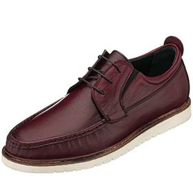 Costo Shoes KRT103 45-46-47-48-49-50 Bordo Deri 4 Mevsim Büyük Numara Üst Kalite Erkek Ayakkabısı