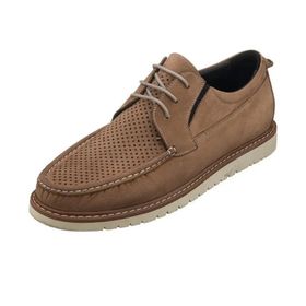 Costo Shoes KRT103 Kum Dana Nubuk Derisi Üst Kalite Rahat Geniş Kalıp Büyük Numara Erkek Ayakkabı