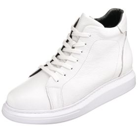 Costo Shoes MHG201 Beyaz Büyük Numara Dana Derisi Erkek Bot