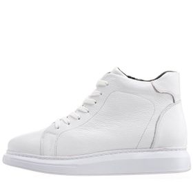 Costo Shoes MHG201 Beyaz Büyük Numara Dana Derisi Erkek Bot