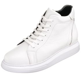 Costo Shoes MHG201 Beyaz Büyük Numara Dana Derisi Erkek Bot