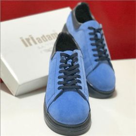 Costo Shoes MQ1000 45,5-46,5-47,5-48,5-49,5-50,5 M.Queen Tarzı Buz Mavisi Üst Kalite Ekstra Rahat Kalıp Vip Deri Büyük Numara Erkek Spor Ayakkabı