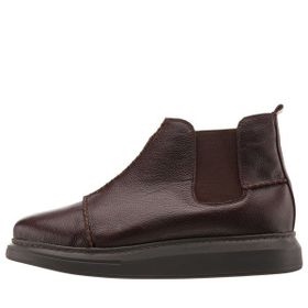 Costo Shoes MR2023 Kahve Büyük Numara Dana Derisi Erkek Bot