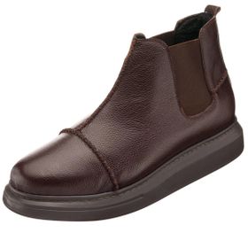 Costo Shoes MR2023 Kahve Büyük Numara Dana Derisi Erkek Bot